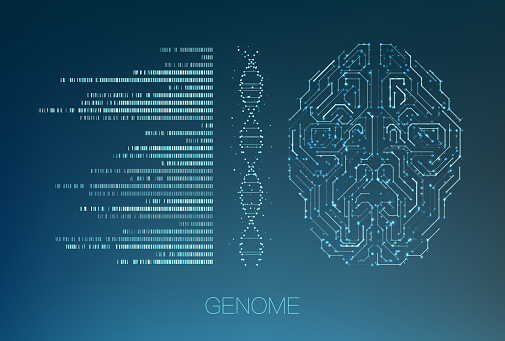 Big Genomic Data Visualization Stock Illustration - Download Image Now ...