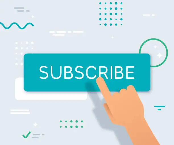 Vector illustration of Subscribe Button