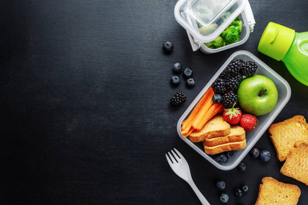 istock Healthy lunch to go packed in lunch box 1158287920