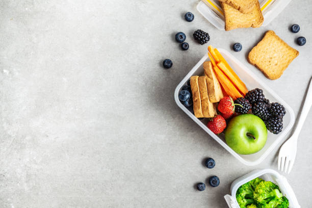 istock Healthy lunch to go packed in lunch box 1158288616
