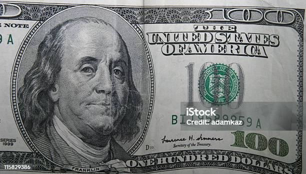 Benjamin 100 Dolarów - zdjęcia stockowe i więcej obrazów Banknot - Banknot, Banknot USA, Banknot studolarowy