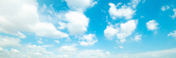 istock Beautiful blue sky cloudsfor background. Panorama of sky. 1158295030