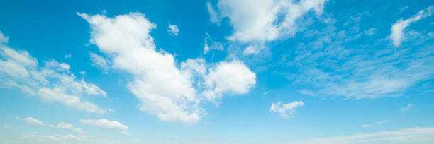 istock Beautiful blue sky cloudsfor background. Panorama of sky. 1158295033