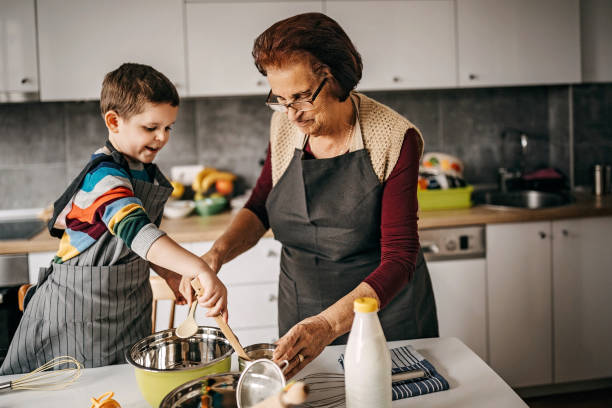 istock Let's your granny show you how to make a cake 1158301556