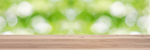 istock Table and nature ball bokeh background material. 1158303717