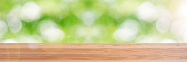 istock Table and nature ball bokeh background material. 1158303731