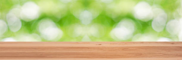 istock Table and nature ball bokeh background material. 1158303734