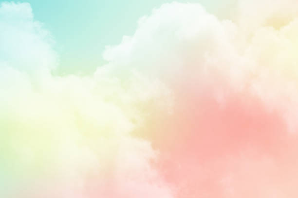 istock fantastic cloudy sky with pastel gradient color , nature abstract background 1158308570