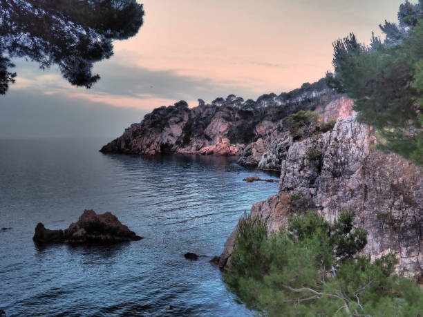 istock mediterranean coastline of the Costa Brava at sunset 1158344751