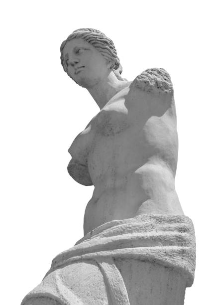 istock White background, broken arm Venus statue, Roman mythology, Aphrodite. 1158348166