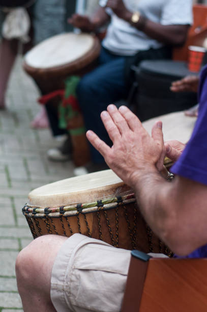 istock man hands on african drums in outdoor 1158352636