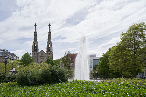 Dutch parliament buildings along the Hofvijver; The Hague, Netherlands