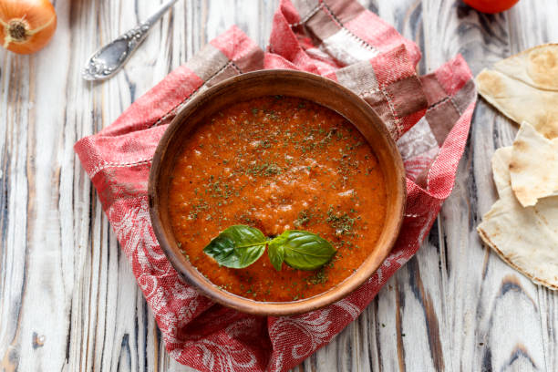 istock Homemade tomato soup 1158358094