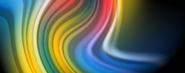 istock Flowing liquid colors - modern colorful flow poster. Wave liquid shapes. Art design for your design project 1158358120