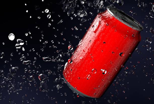 istock 3d render of Soda Can with water drops 1158362015