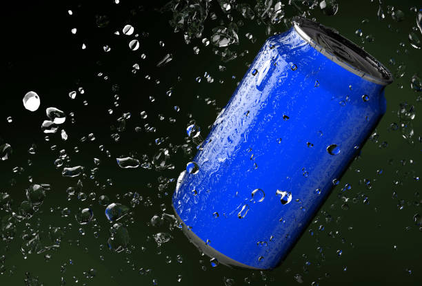 istock 3d render of Soda Can with water drops 1158362022