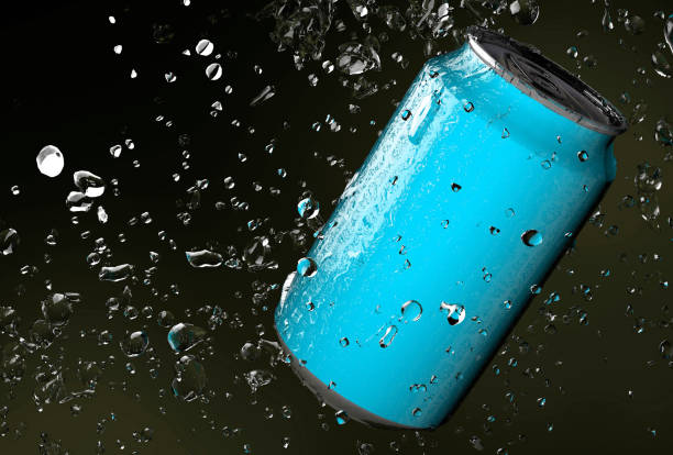 istock 3d render of Soda Can with water drops 1158362023