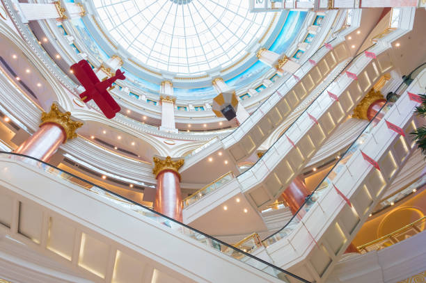 SHANGHAI, CHINA - DECEMBER 28, 2016: Global Harbor is a large shopping mall in Shanghai, China. It has a floor area of 480,000 square meters