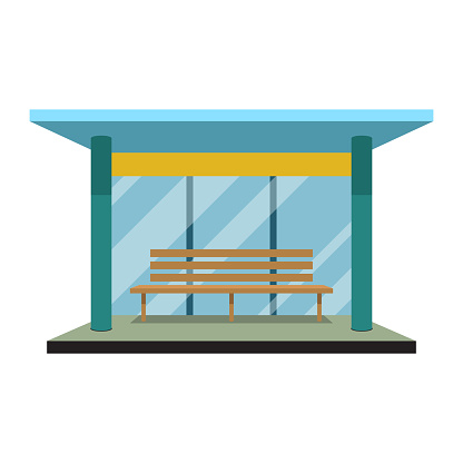 Prediseñadas de dibujos animados de la estación de bus vector gratis Prediseñadas de dibujos animados de la estación de bus vector gratis