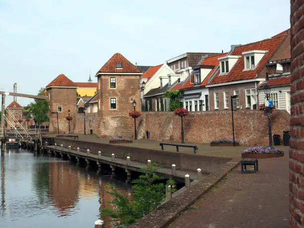 Historic southwall in Leerdam, Netherlands