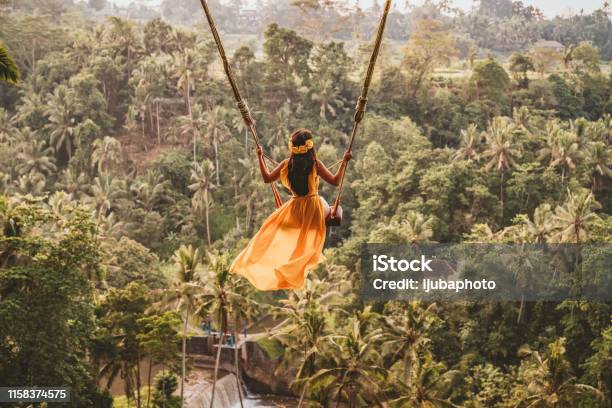 I Never Thought That This Would Have Been Possible Stock Photo - Download Image Now - Bali, Swing - Play Equipment, Swinging