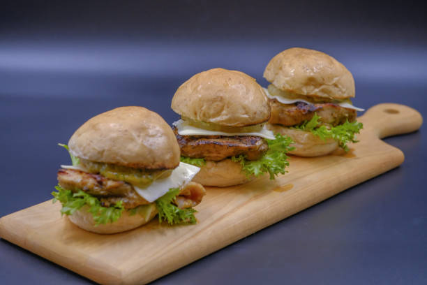 istock close up homemade  hamburger. (selective focus) 1158375638