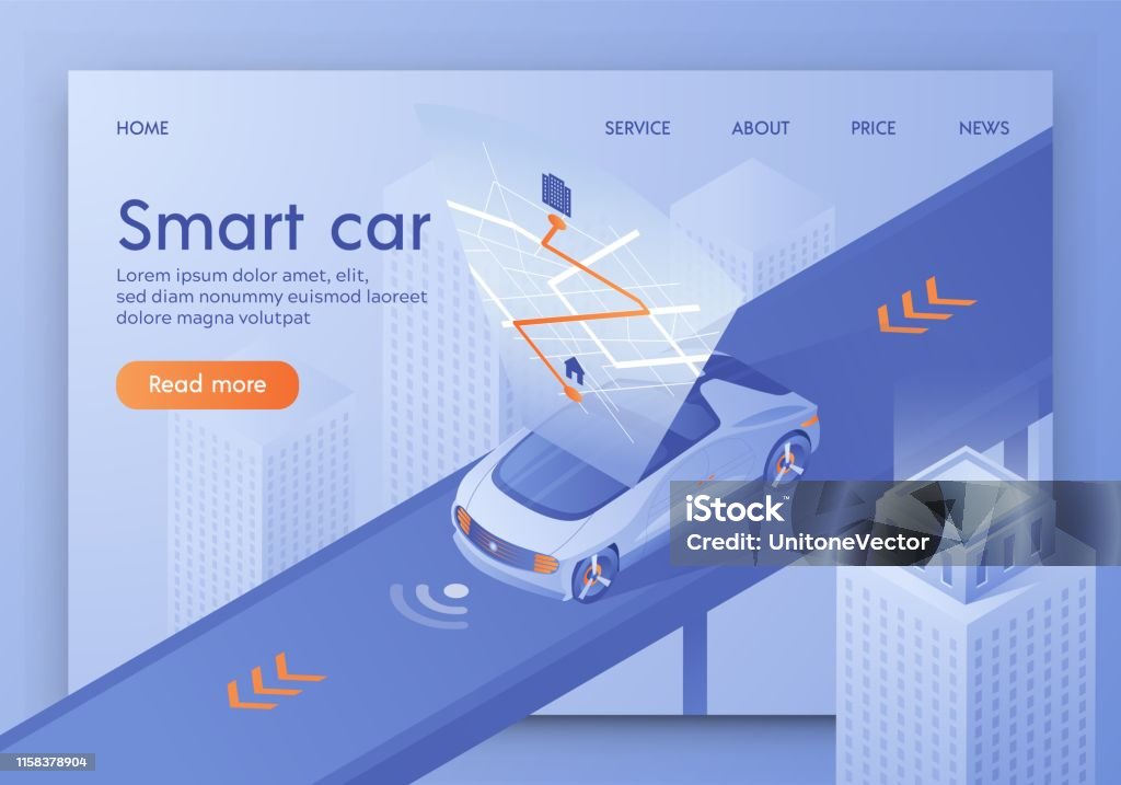 Automatic Route Graphics Car Rout Projection On Interactive Map Gps App Stock Illustration ...