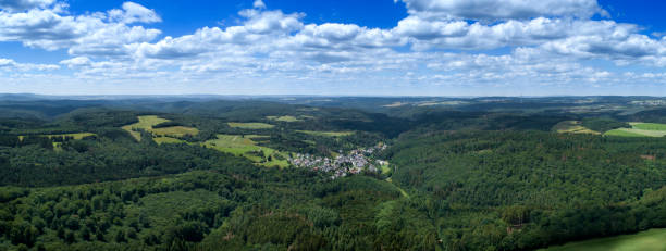 istock Aerial view of German landscape 1158379974