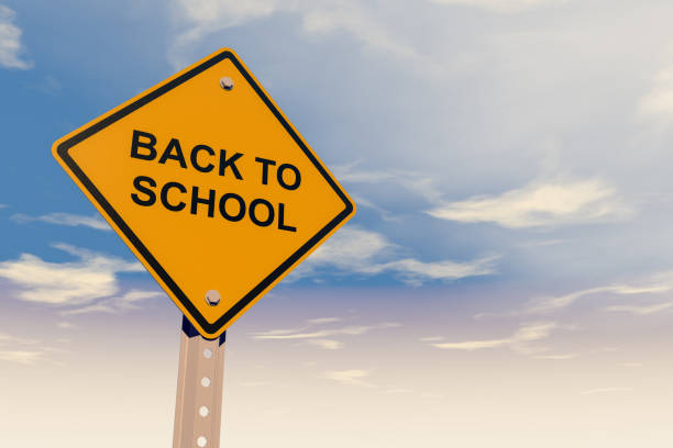istock Back To School Road Sign 1158382973