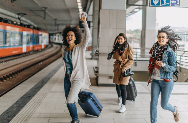 istock Women on a station 1158383516
