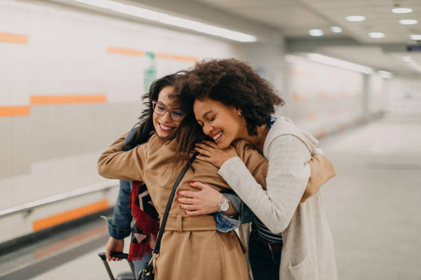 istock Women on a station 1158384616