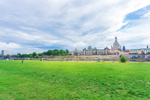 DRESDEN, GERMANY - July 23, 2017: street view of downtown Dresden, Germany