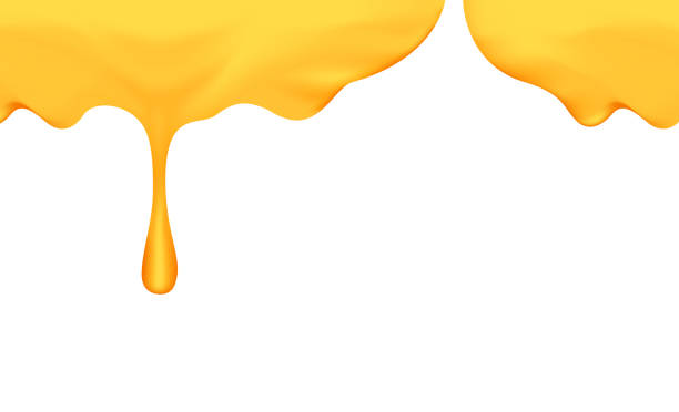 istock honey dripping with honey dipper isolated on white background, honey liquid drop golden of honeycomb for banner graphic, honey drip splash flowing from top, syrup sweet and sticky flowing splash drip 1158387004