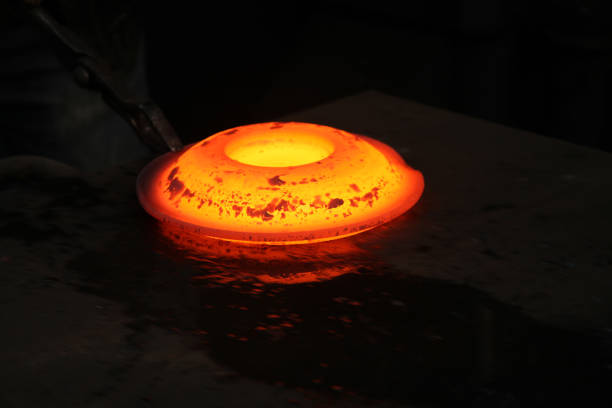 istock hot iron in casting factory 1158388881
