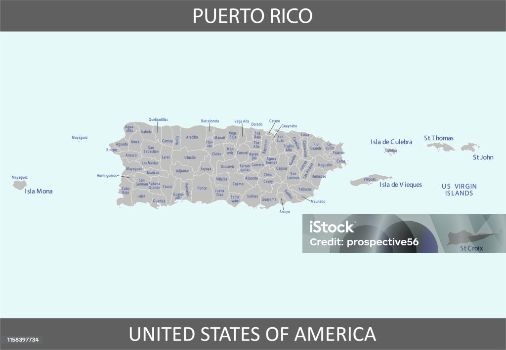 Espere bruscamente quemado Ilustración de Mapa De Los Condados De Puerto Rico y más Vectores Libres de  Derechos de Aguadilla - Aguadilla, Mapa, Mayagüez - iStock