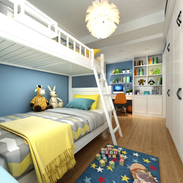 istock 3d render of modern kids room 1158403954