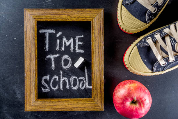 istock School education supplies on chalkboard backdrop 1158406254