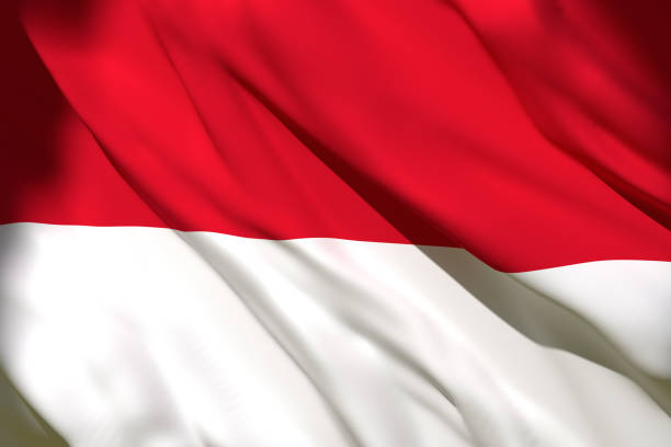 istock 3d rendering of Indonesia flag 1158410009