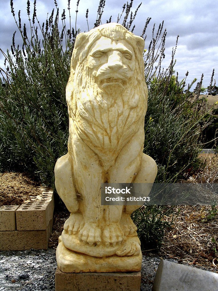 Estátua de leão - Foto de stock de Concreto royalty-free