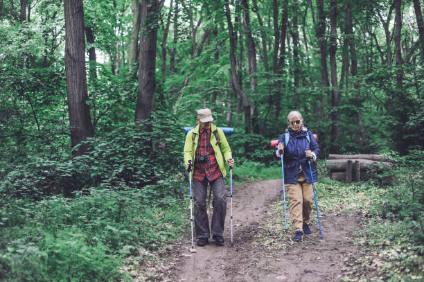 istock Active senior couple hiking 1158420006