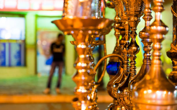 istock hookahs on market shelfs 1158420813