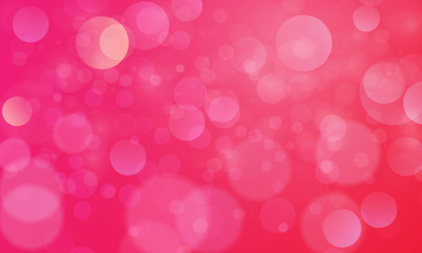 ilustraciones, imágenes clip art, dibujos animados e iconos de stock de efecto de luces bokeh abstracta con fondo rojo rosa, textura bokeh, fondo bokeh, ilustración vectorial para diseño gráfico - pink backgrounds glitter shiny