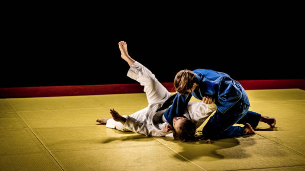 istock Judo sparring on the ground 1158421041
