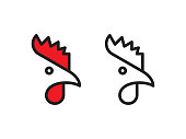 istock Rooster logo 1158423465