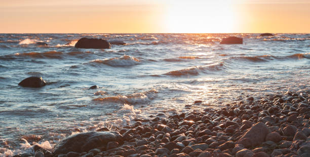 istock Baltic sea coastal landscape at sunset 1158424604