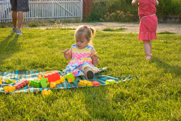 istock The family spends time in the yard. 1158425869