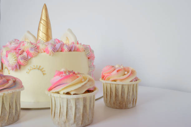 istock tasty cake and cupcakes for kids, birthday 1158426150