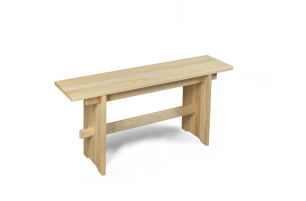 istock Small Wooden benches 1158428337