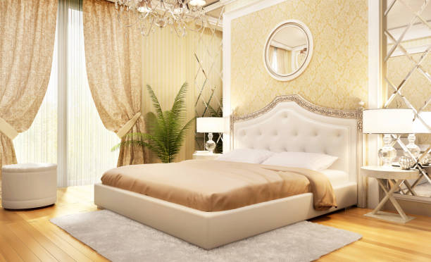 istock Luxury bedroom in the hotel 1158432461