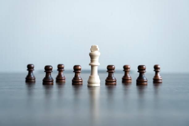 istock Chess figures on chessboard. concept of business strategy and tactic. 1158432825